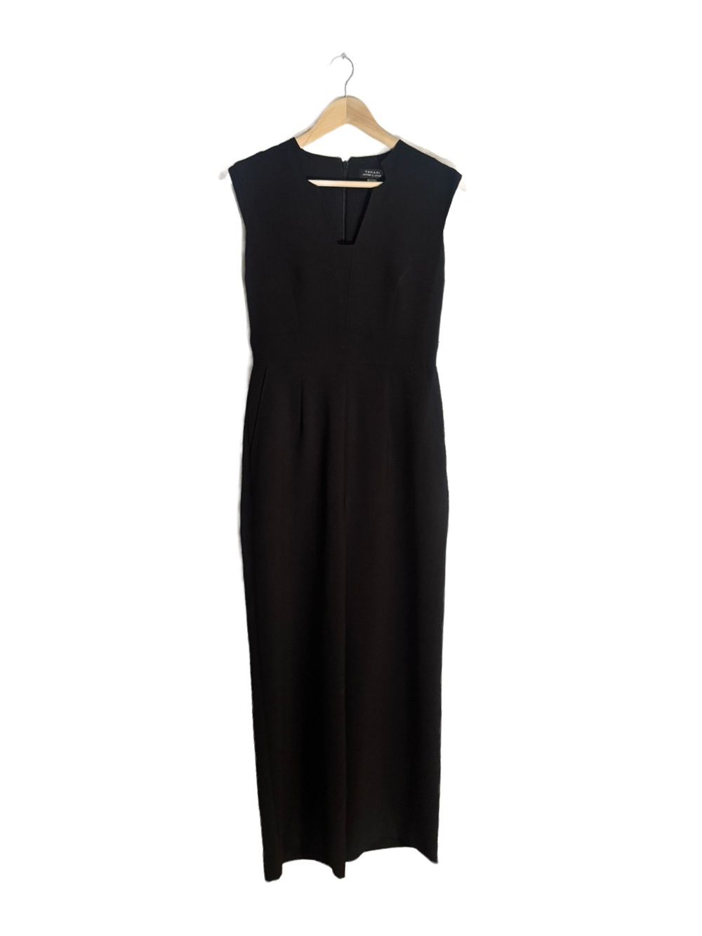 Tahari ASL Black Sleeveless Wide Leg Jumpsuit Women’s Size 6 Career Minimalist - Picture 2 of 7